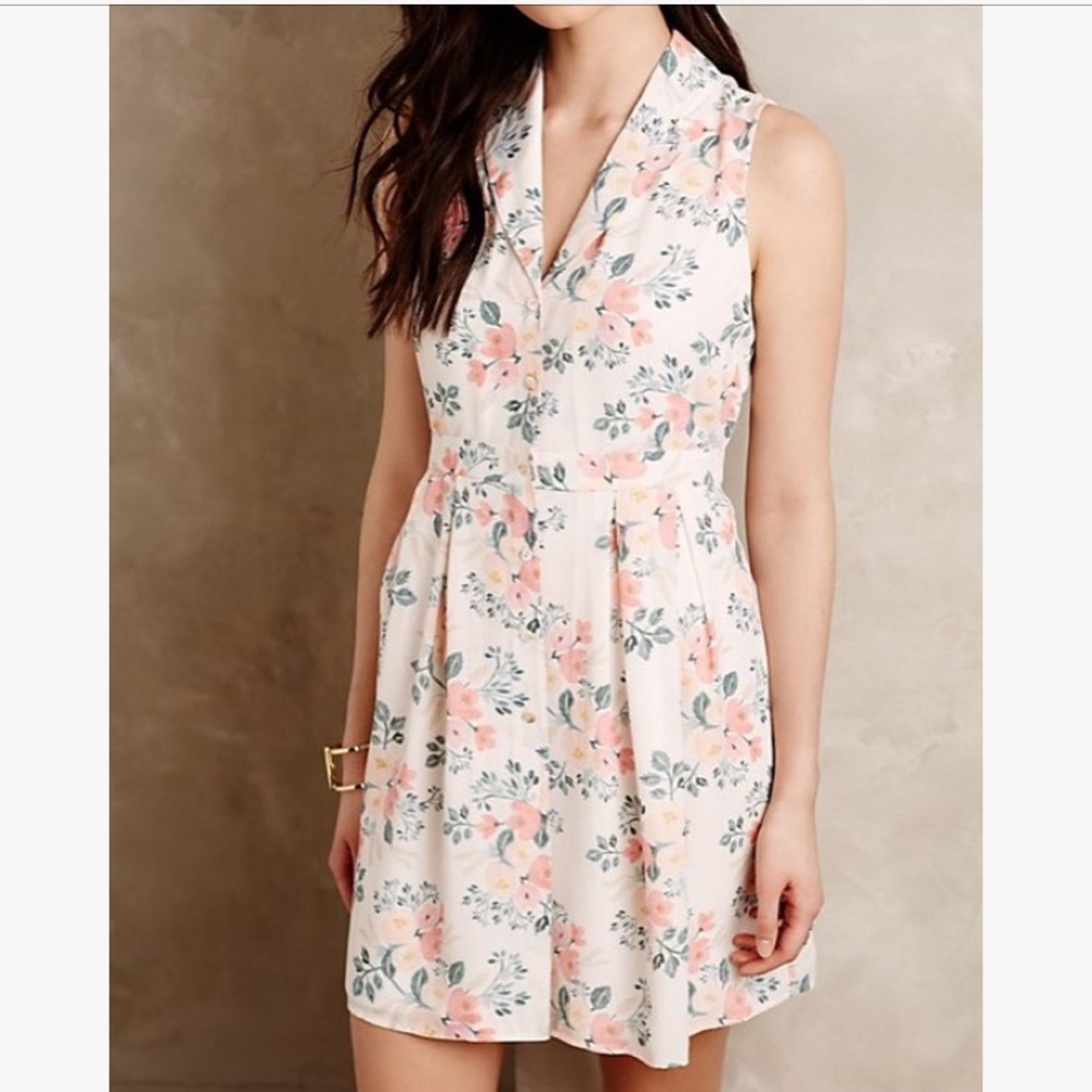 Spring Bouquet Petite Dress, Rifle Paper Co/Anthro